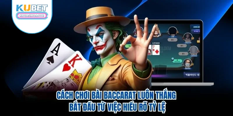 Cách chơi bài Baccarat luôn thắng bắt đầu từ việc hiểu rõ tỷ lệ